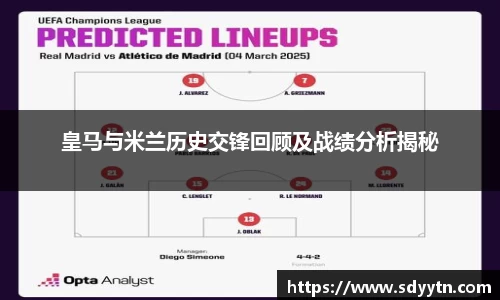 皇马与米兰历史交锋回顾及战绩分析揭秘